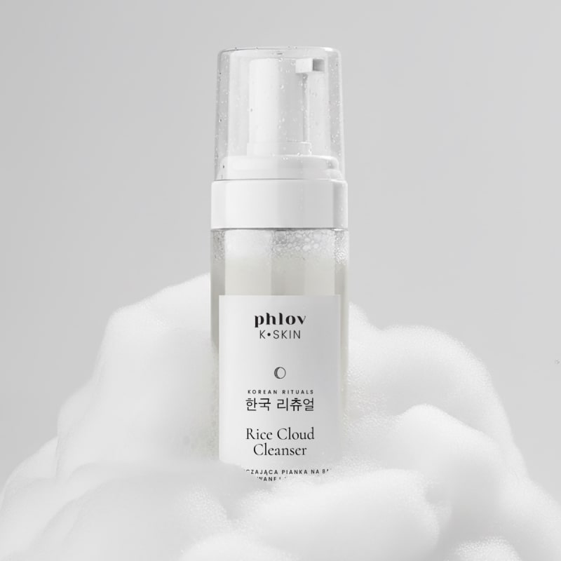 Reinigender Schaum mit fermentiertem Reiswasser